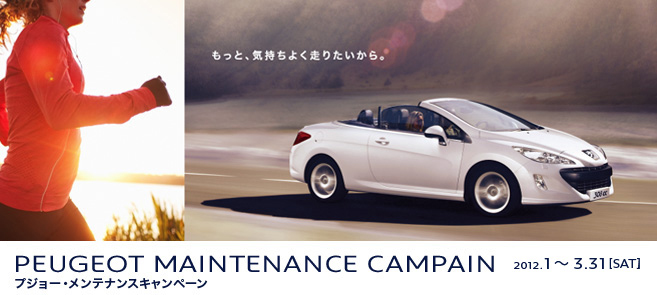 プジョー・メンテナンスキャンペーン　セクション1