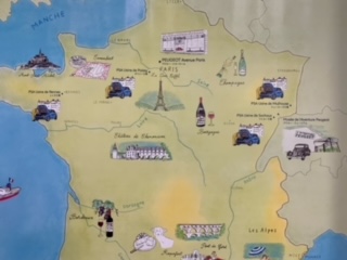 地図を見ながら